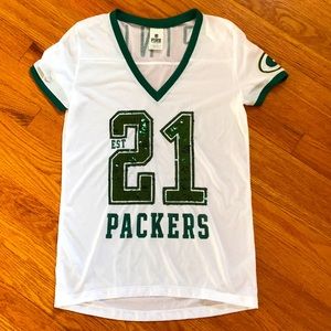 NWOT Pink NFL Packers Sequin Jersey